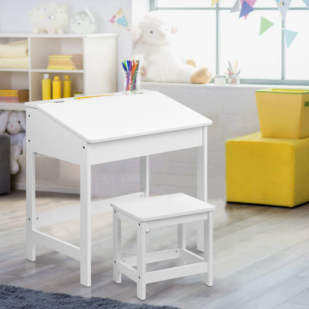 Compact kids table and chair set for apartments