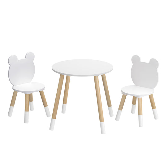 Keezi 3 Piece Kids Table and Chairs Set - Round