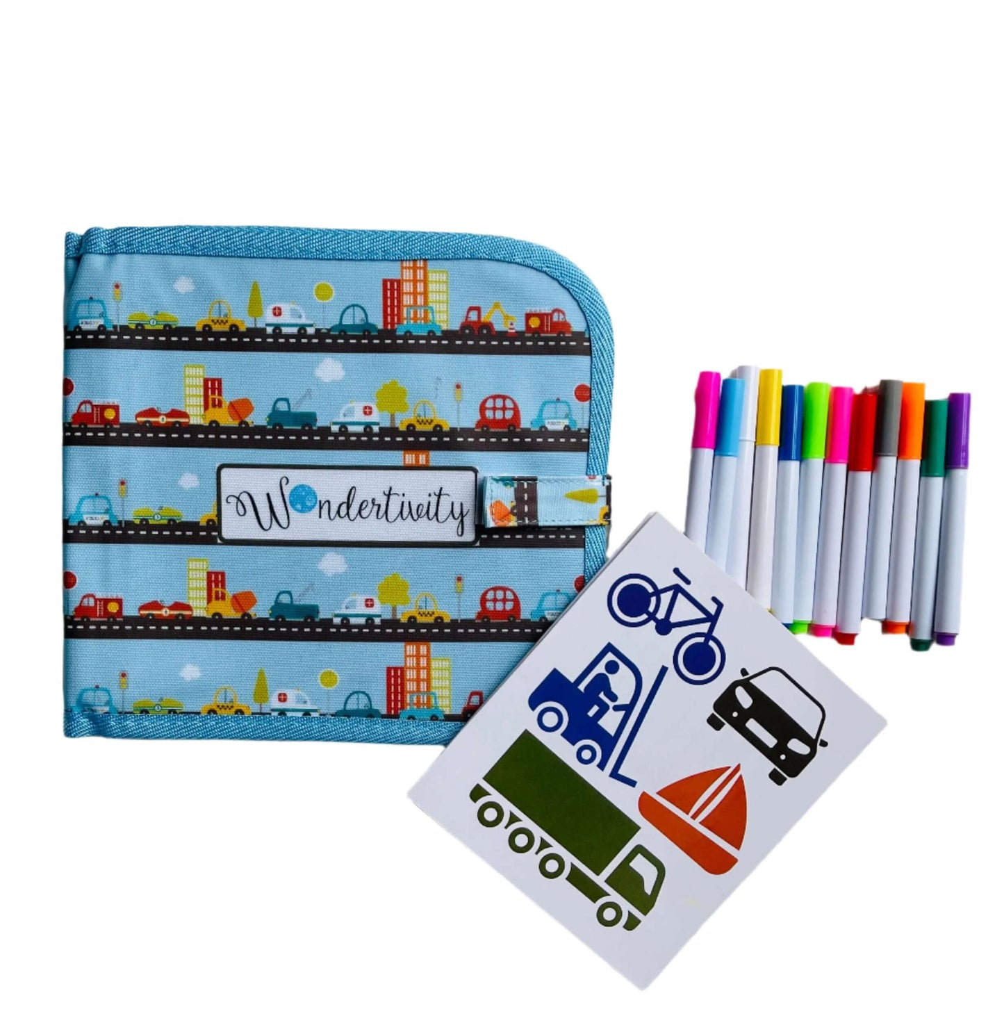 Kids Doodle and Tracing Books with Pouch