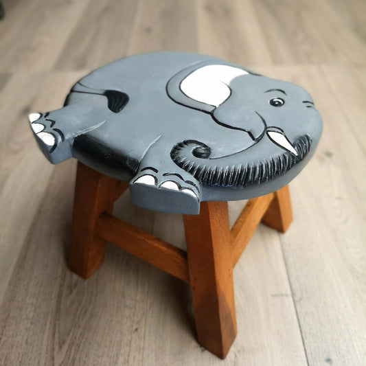 Kids Wooden Stool - Elephant