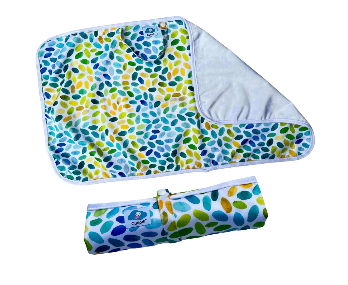 Cudodi Portable Waterproof Baby Changing Mat - Baby Leaves